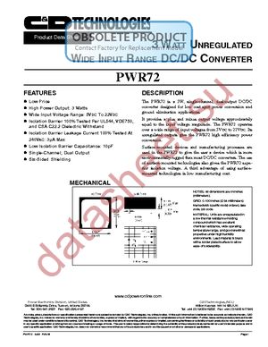 PWR72C datasheet  